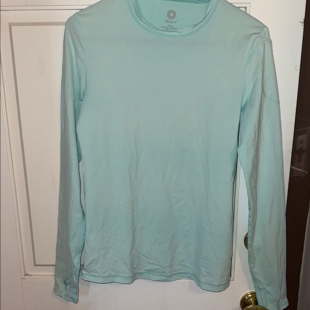 Women's Light Blue Long Sleeve Shirt